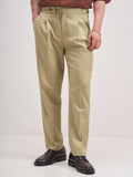 Highlander Men Taupe Tapered Fit Solid Regular Trouser - Taupe - Image 1
