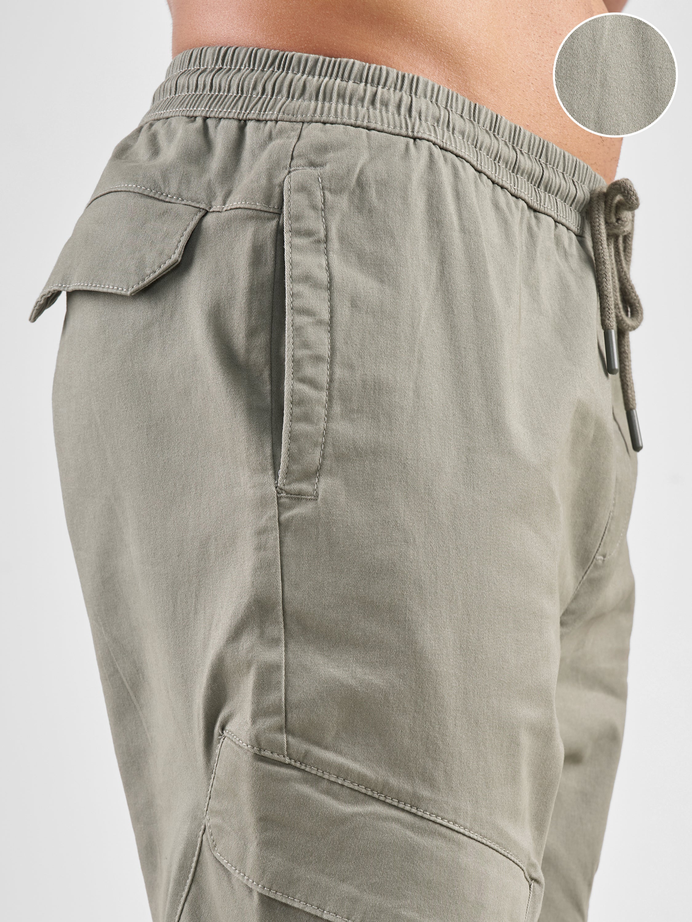 Highlander Men Green Slim Fit Solid Regular Trouser - Green - Image 5
