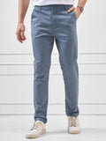Highlander Men Blue Slim Fit Solid Regular Trouser - Blue - Image 1