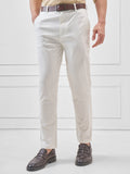 Highlander Men White Slim Fit Solid Regular Trouser - White - Image 1