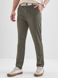 Highlander Men Grey Slim Fit Solid Regular Trouser - Grey - Image 1