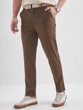 Highlander Men Brown Slim Fit Solid Regular Trouser - Brown - Image 1