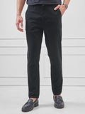 Highlander Men Black Slim Fit Solid Regular Trouser - Black - Image 1