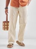 Highlander Men Off White Relaxed Fit Solid Regular Trouser - Off White - Image 1
