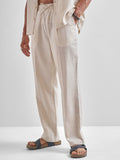 Highlander Men Beige Relaxed Fit Solid Regular Trousers - Beige - Image 1