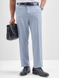 Highlander Men Blue Solid Regular Trouser - Blue - Image 1