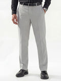 Highlander Men Grey Straight Fit Solid Regular Trouser - Grey - Image 1