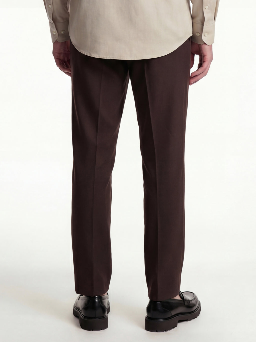 Highlander Men Brown Straight Fit Solid Regular Trouser - Brown - Image 3