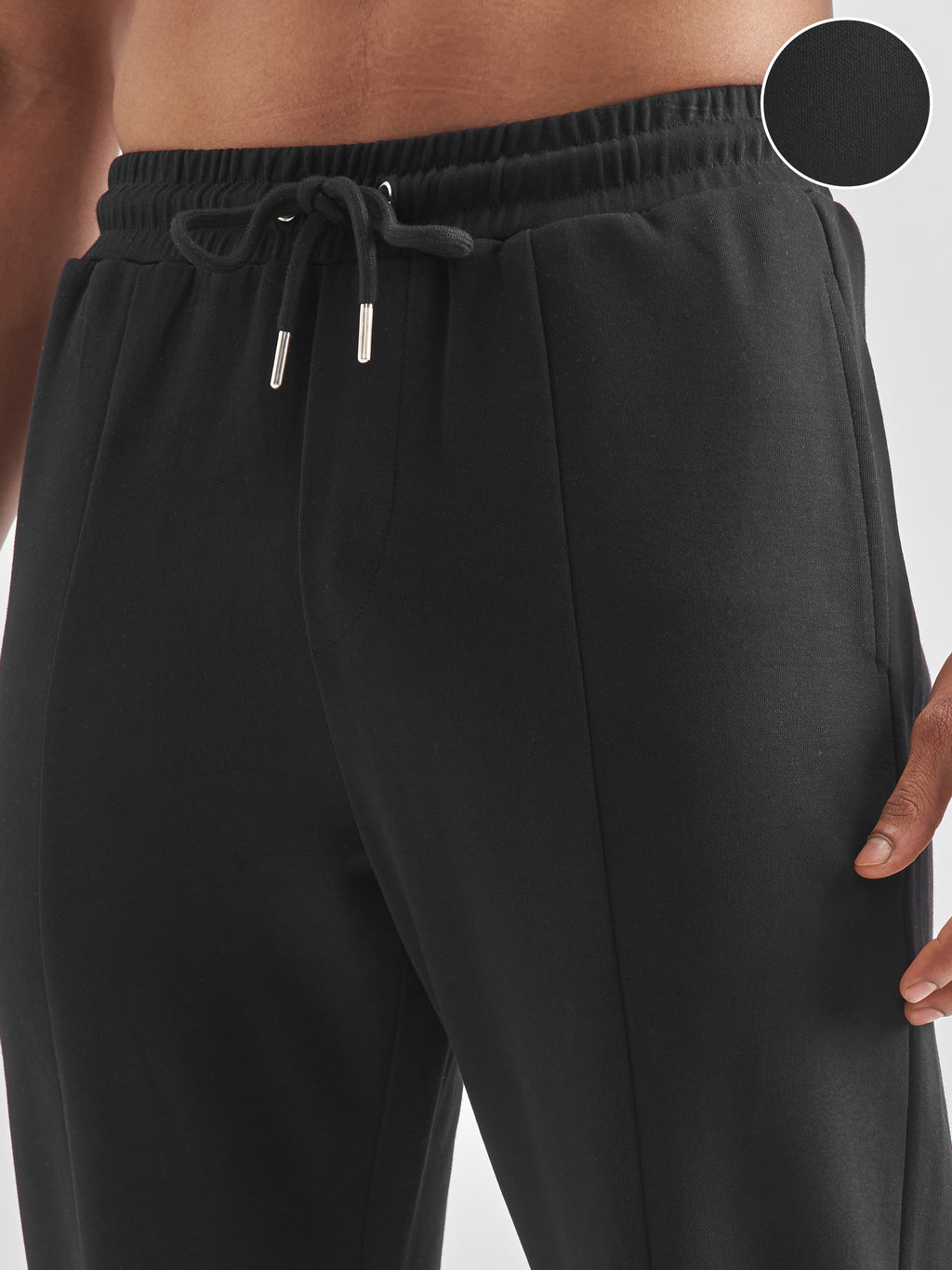 Highlander Men Black Relaxed Fit Solid Regular Trouser - Black - Image 5