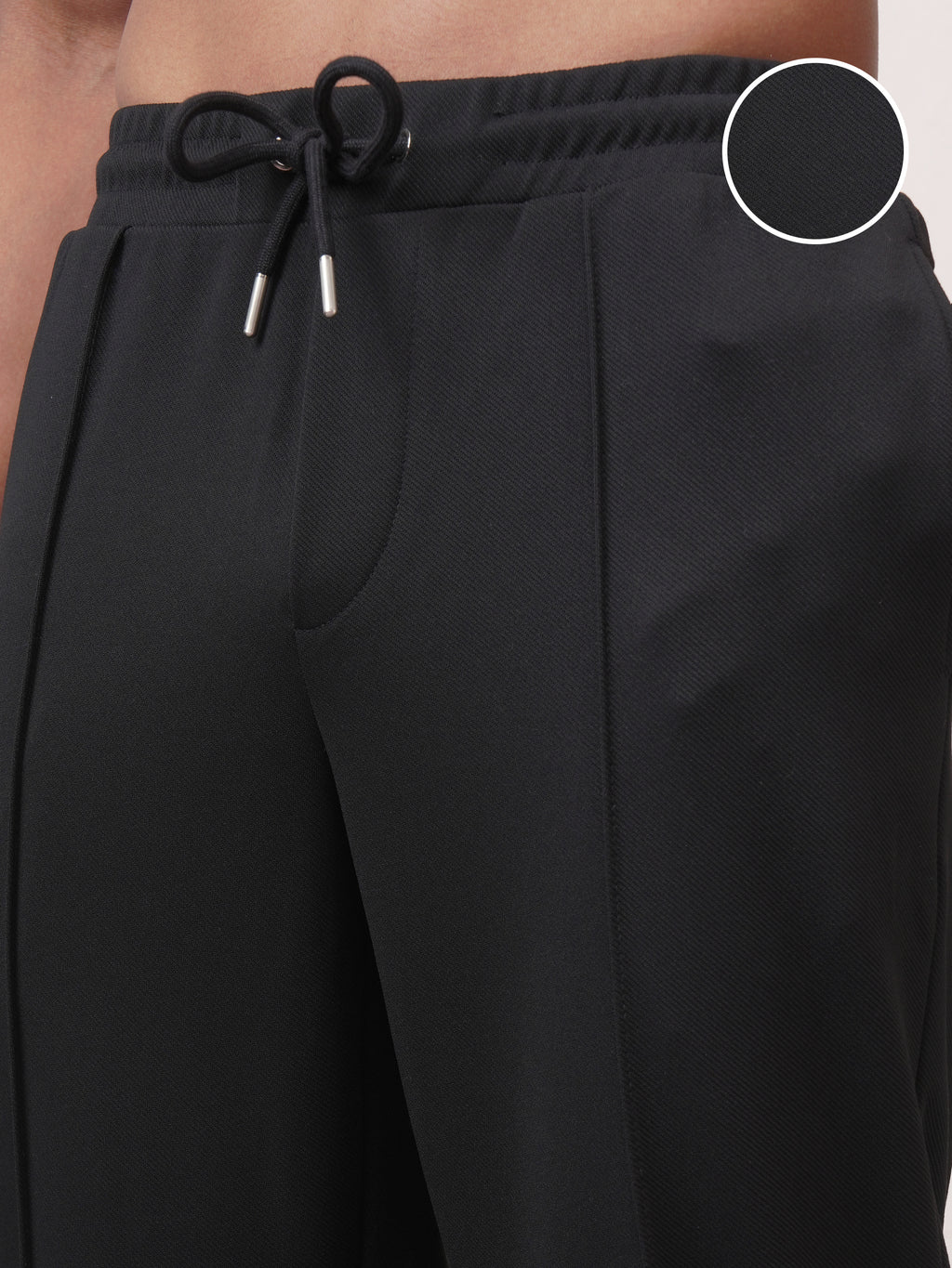 Highlander Men Black Relaxed Fit Solid Regular Trouser - Black - Image 5
