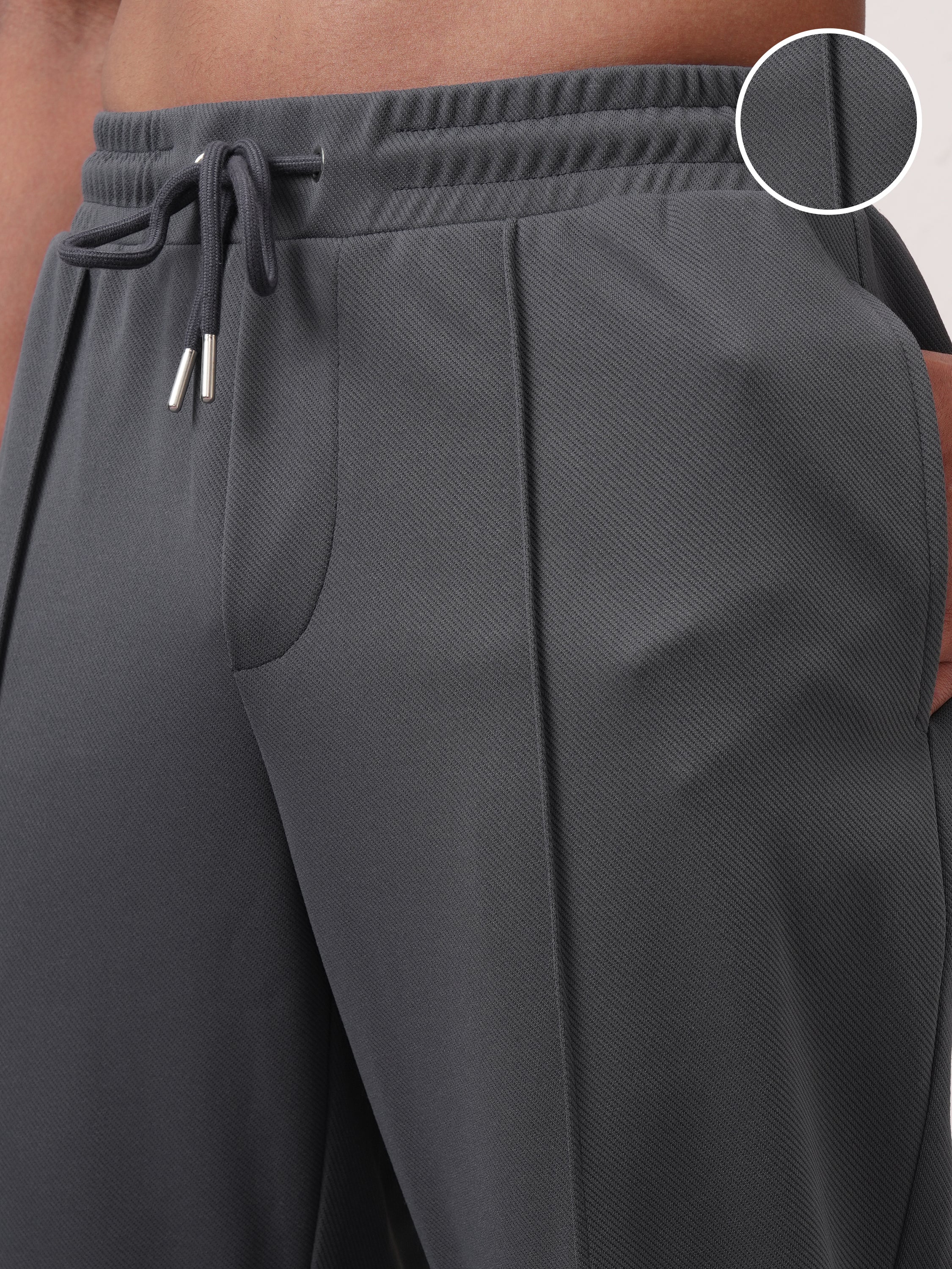 Highlander Men Grey Relaxed Fit Solid Regular Trouser - Grey - Image 5