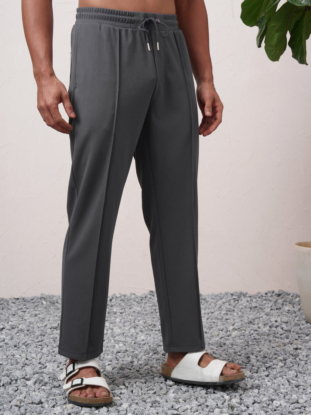 Highlander Men Grey Relaxed Fit Solid Regular Trouser - Grey - Image 6