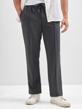 Highlander Men Grey Solid Regular Trouser - Grey - Image 1