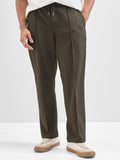 Highlander Men Olive Solid Regular Trouser - Olive - Image 1
