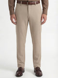 Highlander Men Beige Slim Fit Solid Formal Trouser - Beige - Image 1