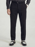 Highlander Men Black Slim Fit Solid Formal Trouser - Black - Image 1