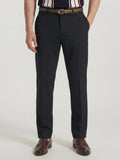 Highlander Men Charcoal Slim Fit Solid Formal Trouser - Charcoal - Image 1