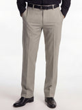 Highlander Men Beige Slim Fit Solid Formal Trouser - Beige - Image 1