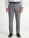 Highlander Men Grey Slim Fit Solid Formal Trouser - Grey - Image 1