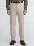 Highlander Men Beige Slim Fit Solid Formal Trouser - Beige - Image 1