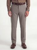 Highlander Men Tan Slim Fit Solid Formal Trouser - Tan - Image 1
