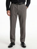 Highlander Men Grey Slim Fit Solid Formal Trouser - Grey - Image 1
