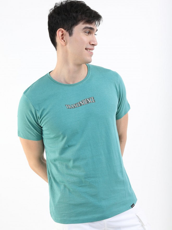 Highlander Men Teal. Printed Round Neck T-Shirt - Teal - Image 3