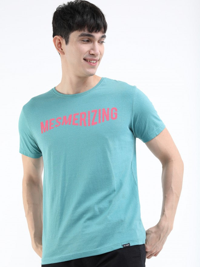Highlander Men Teal. Printed Round Neck T-Shirt - Teal - Image 6
