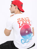 Highlander Men Bright White Printed Round Neck T-Shirt - White - Image 1