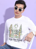Highlander Men White Printed Round Neck T-Shirt - White - Image 1