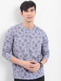 Highlander Men Grey Printed Round Neck T-Shirt - Grey - Image 1