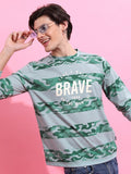 Highlander Men Green Printed Round Neck T-Shirt - Green - Image 1