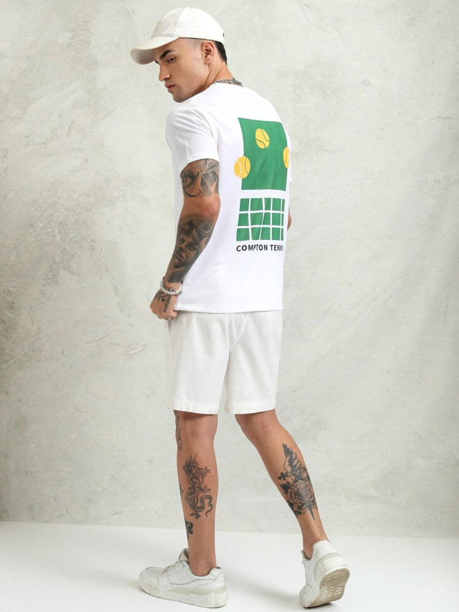 Highlander Men White Printed Relaxed Fit T-Shirt - White - Image 2