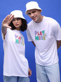 Highlander Unisex White Printed Oversized Fit T-Shirt - White - Image 1