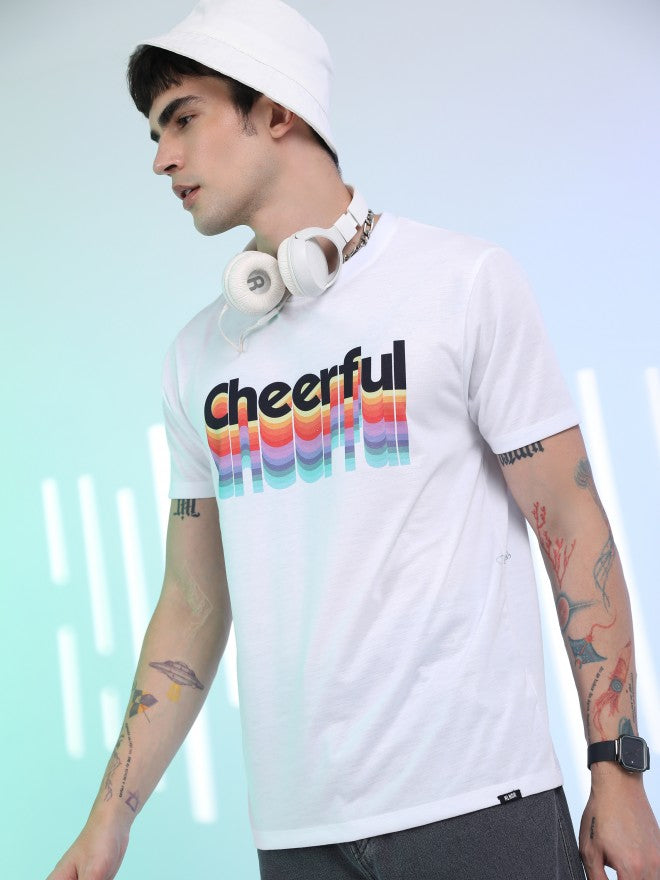 Highlander Men White Printed Round Neck T-Shirt - White - Image 4
