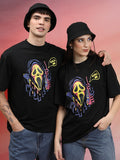 Highlander Unisex Black Printed Oversized Fit T-Shirt - Black - Image 1