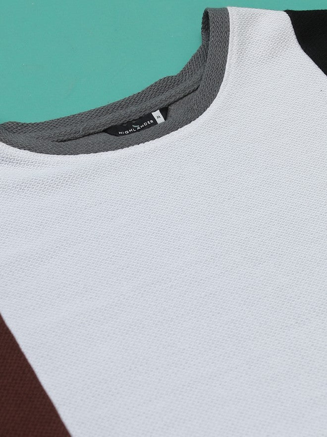 Highlander Men Multi Colourblocked Oversized Fit T-Shirt - Multi - Image 7