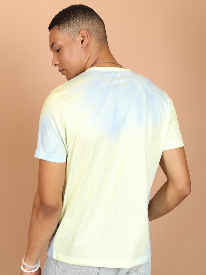 Highlander Men Multi Printed Slim Fit T-Shirt - Yellow - Image 3