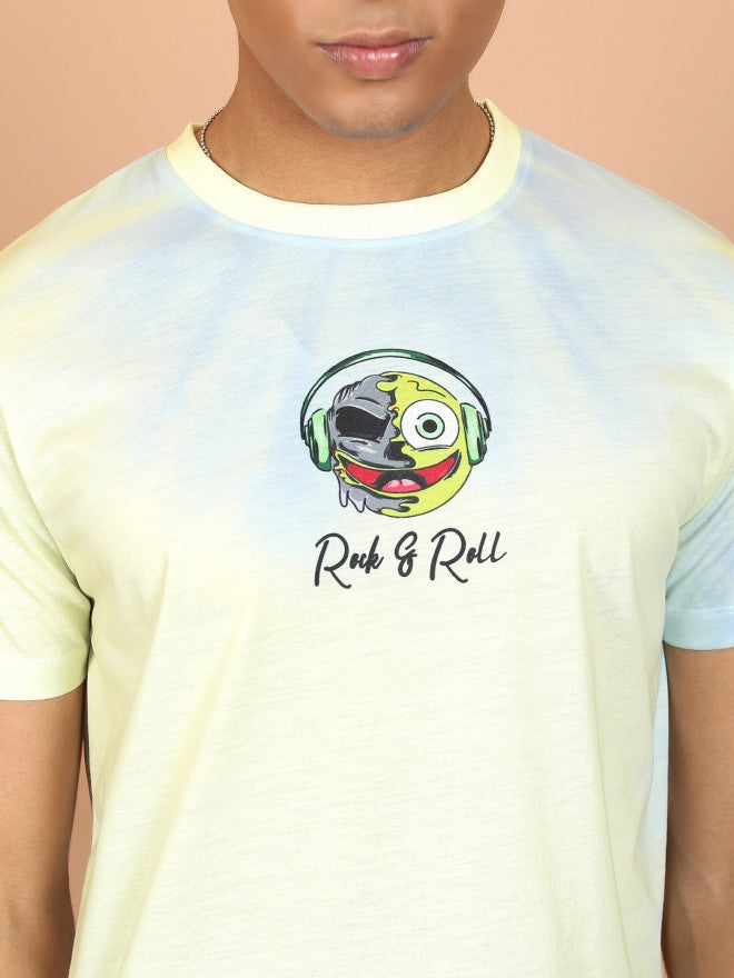Highlander Men Multi Printed Slim Fit T-Shirt - Yellow - Image 5