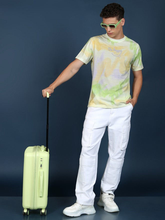 Highlander Unisex Multi Printed Slim Fit T-Shirt - Cream - Image 2