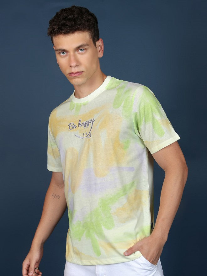 Highlander Unisex Multi Printed Slim Fit T-Shirt - Cream - Image 4