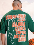 Highlander Men Green Printed Round Neck T-Shirt - Green - Image 1