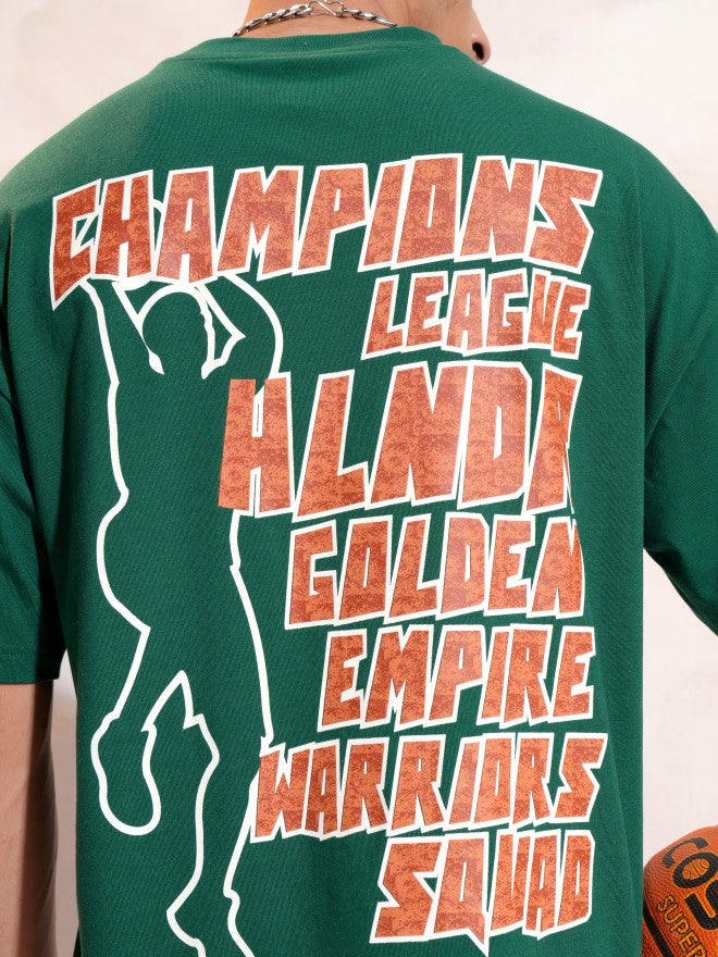 Highlander Men Green Printed Round Neck T-Shirt - Green - Image 5