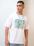 Highlander Men White Printed Round Neck T-Shirt - White - Image 1