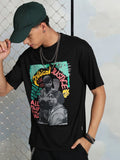 Highlander Men Black Printed Round Neck T-Shirt - Black - Image 1
