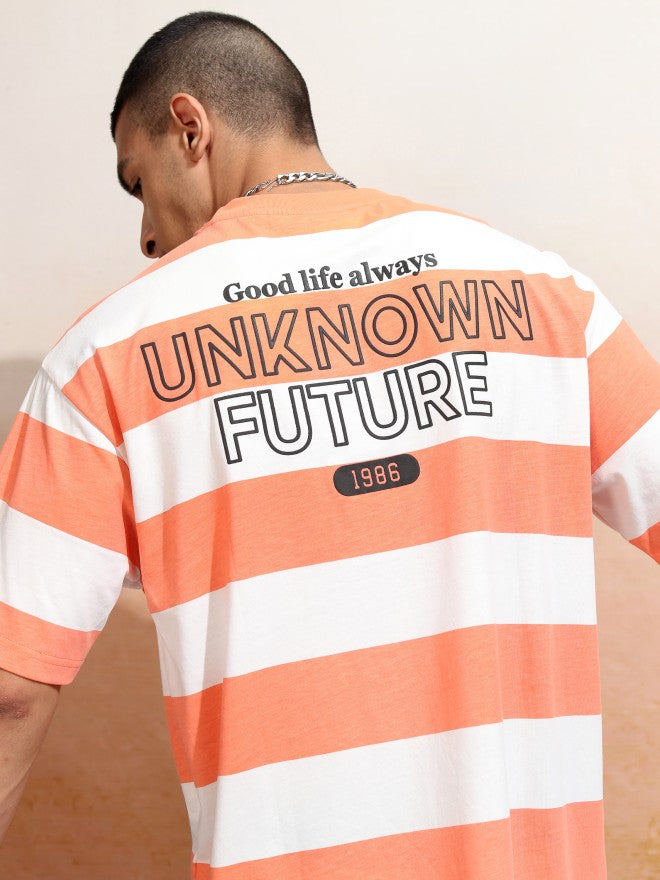 Highlander Men Off White Printed Round Neck Relaxed Fit T-Shirt - Off White - Image 1