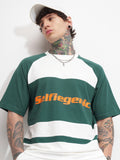 Highlander Men White Printed Round Neck Oversized Fit T-Shirt - White - Image 1