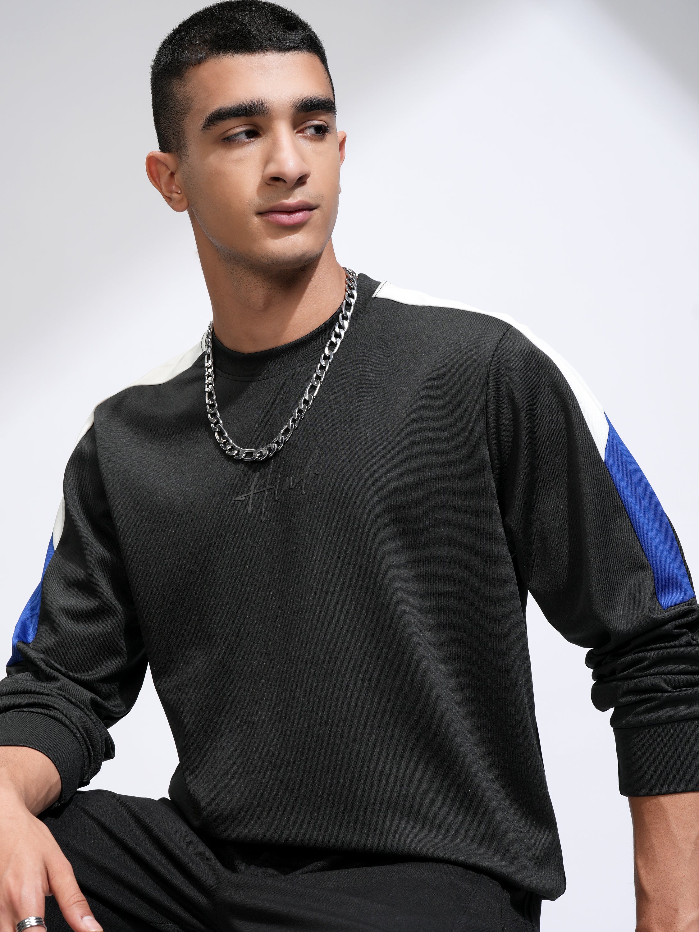 Highlander Men Black Printed Round Neck Relaxed Fit T-Shirt - Black - Image 1