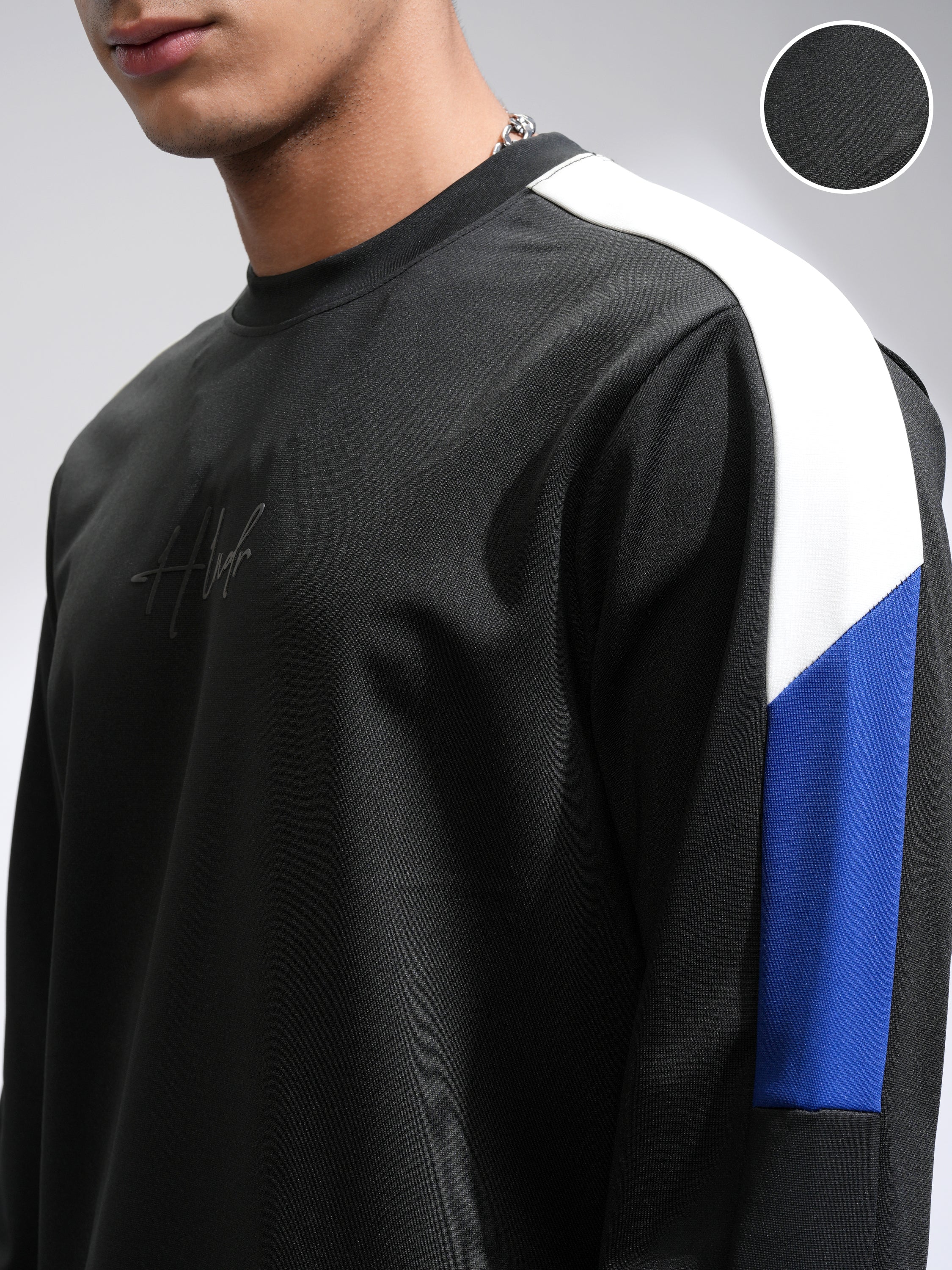 Highlander Men Black Printed Round Neck Relaxed Fit T-Shirt - Black - Image 5