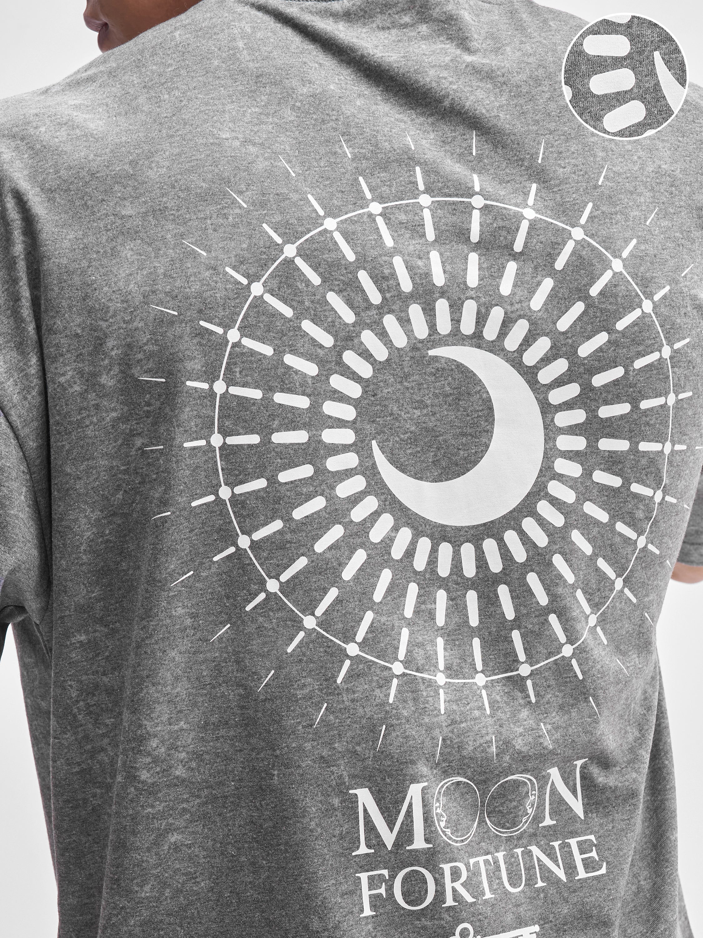 Highlander Men Black Printed Round Neck Oversized Fit T-Shirt - Black - Image 5